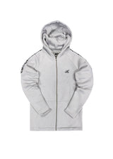 Ανδρική ζακέτα Henry clothing-3-304-ice black taped zip through hoodie