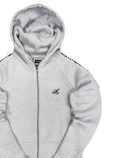 Ανδρική ζακέτα Henry clothing-3-304-ice black taped zip through hoodie