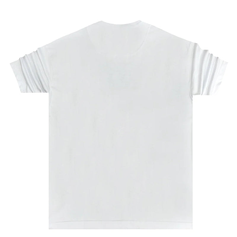 Henry clothing blue logo oversize tee - white