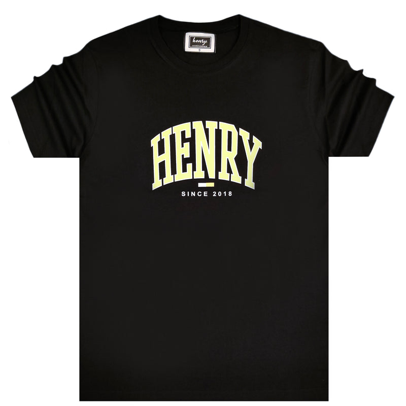 Henry clothing - 3-434 - arch logo tee - black