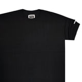 Ανδρική κοντομάνικη μπλούζα Henry clothing - 3-437 - extra oversized t-shirt μαύρο