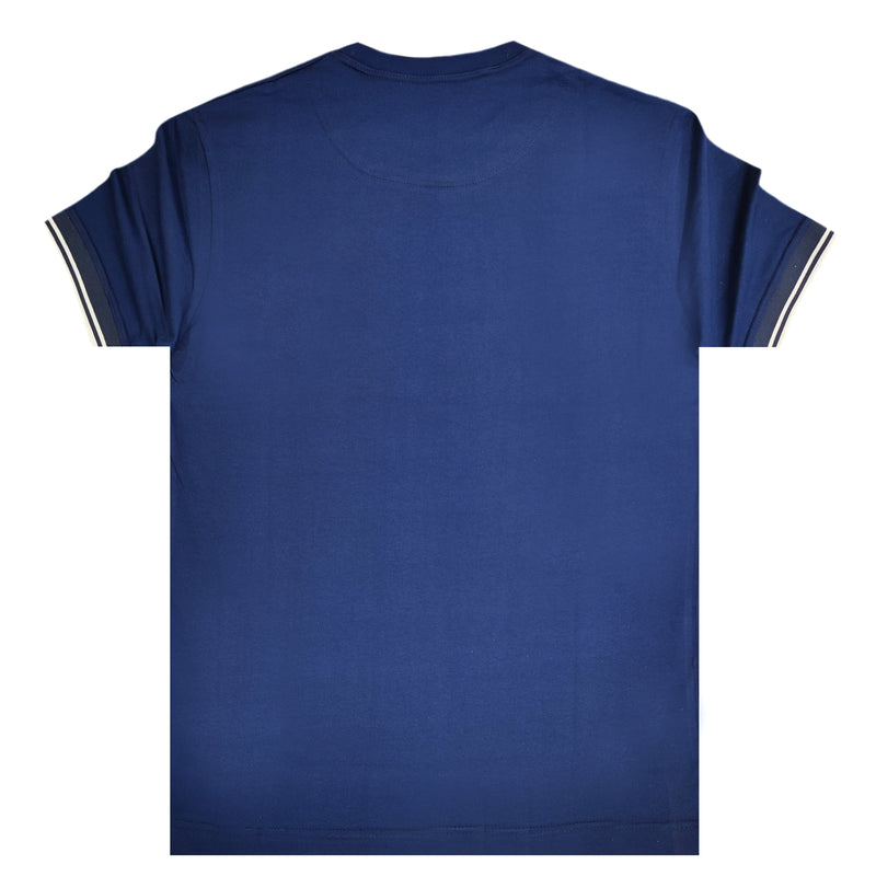 Henry clothing - 3-444 - elasticated tee - blue