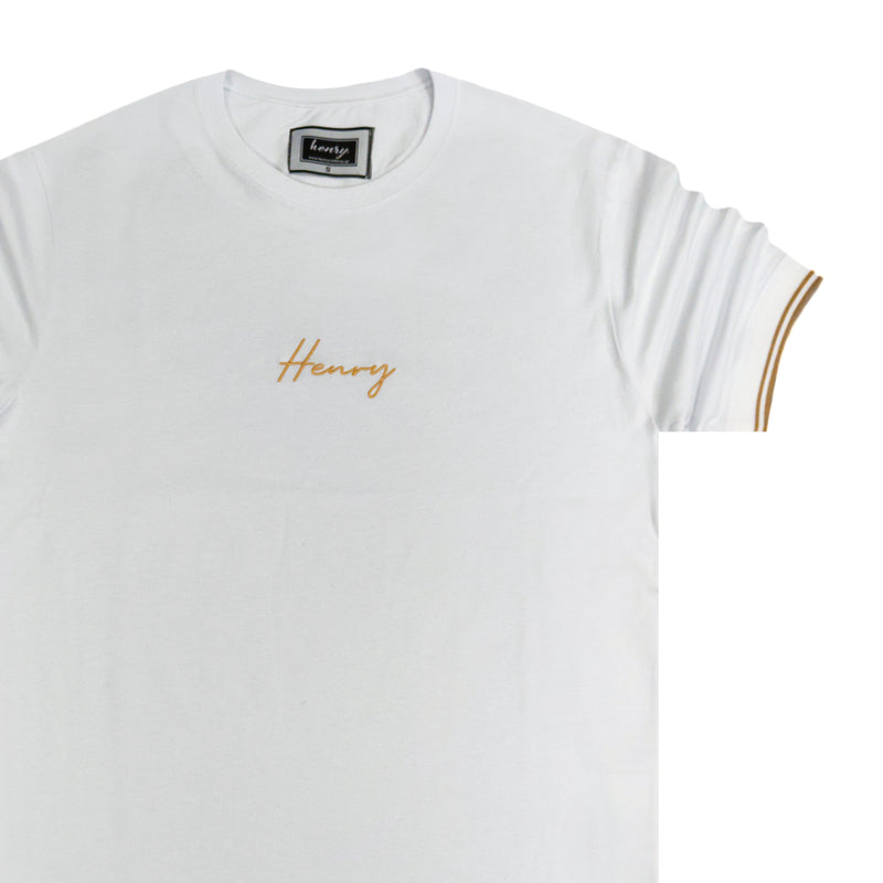 Henry clothing - 3-444 - elasticated tee - white