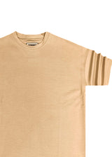 Ανδρική κοντομάνικη μπλούζα Henry clothing 3-446-beige scuba tee