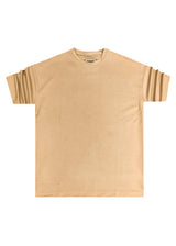 Ανδρική κοντομάνικη μπλούζα Henry clothing 3-446-beige scuba tee
