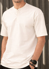 HENRY CLOTHING Ανδρικό κοντομάνικο πουκάμισο ανοιχτό μπέζ 3-451-light beige