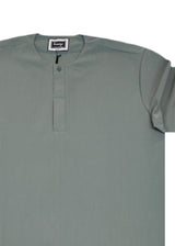 HENRY CLOTHING Ανδρικό κοντομάνικο πουκάμισο ανοιχτό πράσινο 3-451-light green