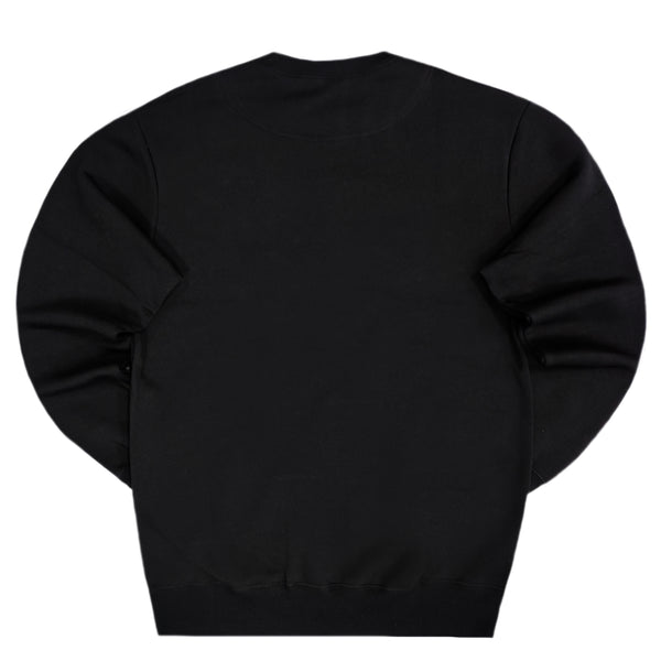 Henry clothing - 3-500 - premium gold logo sweatshirt - black