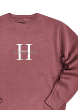 Ανδρικό φούτερ Henry clothing-3-500-premium logo sweatshirt -dysty pink