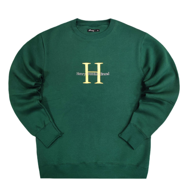 Henry clothing - 3-500 - sweatshirt premium logo - green