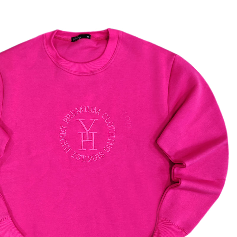 Henry clothing - 3-501 - round logo sweatshirt - foux