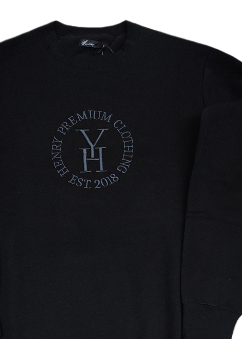 Ανδρικό φούτερ Henry Clothing-3-501-black