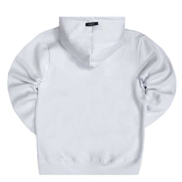 Henry clothing - 3-503 - premium logo hoodie - white