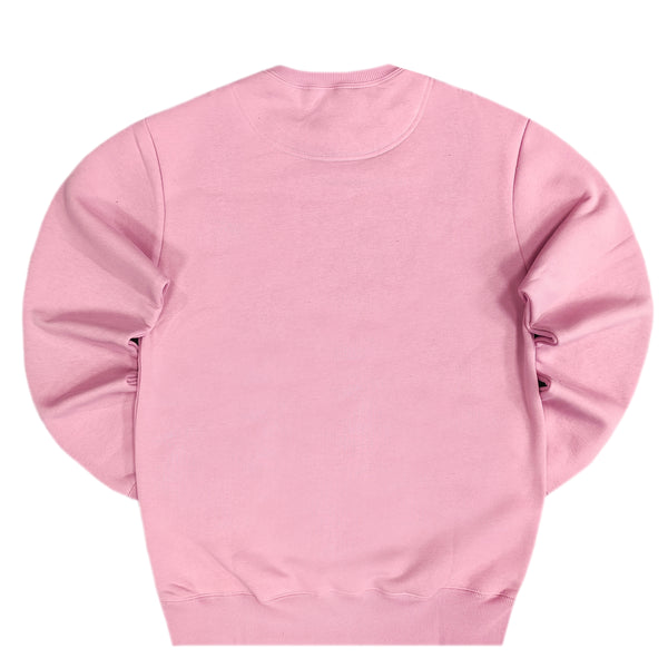 Henry clothing - 3-504 - emblem logo sweatshirt - pink