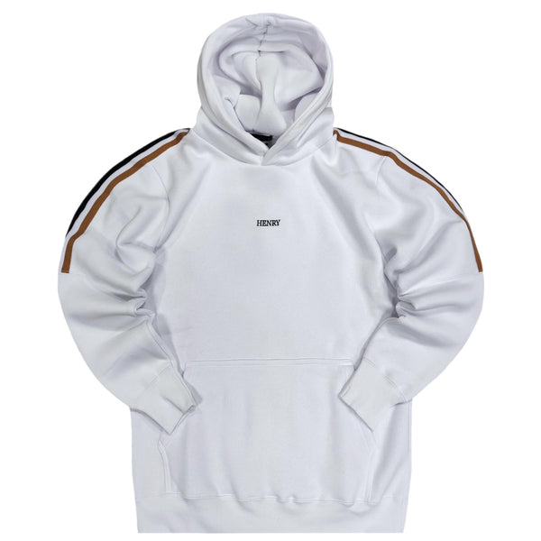 Henry clothing - 3-508 - large logo hoodie - white