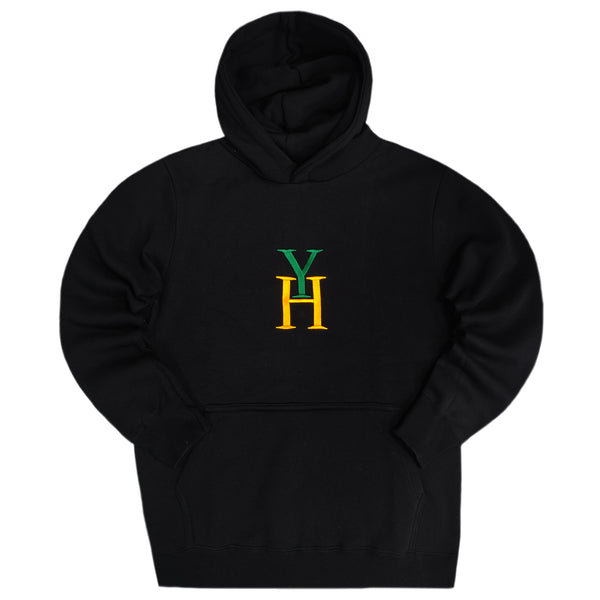 Henry clothing - 3-509 - logo hoodie - black