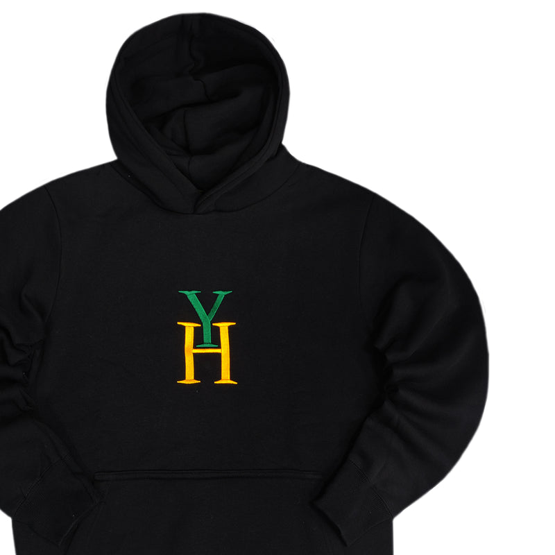 Henry clothing - 3-509 - logo hoodie - black