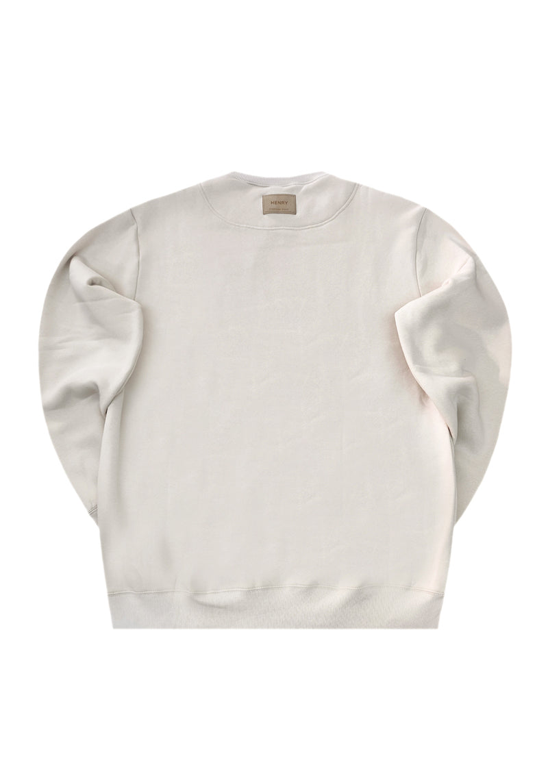 Ανδρικό φούτερ Henry Clothing-3-525-light beige