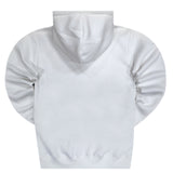 Henry clothing - 3-526 - round logo hoodie - white