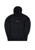 Ανδρικό μακρυμάνικο φούτερ με κουκούλα Henry clothing-3-527-calligraphy logo μαύρο