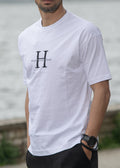 HENRY CLOTHING - Ανδρικό regular t-shirt - Λευκό 3-612