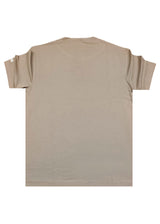 HENRY CLOTHING Ανδρική κοντομάνικη μπλούζα καφέ 3-613-brown