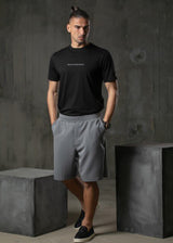 Ανδρική κοντομάνικη μπλούζα Henry clothing 3-613 μαύρη