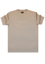 HENRY CLOTHING Ανδρική κοντομάνικη μπλούζα καφέ 3-613-brown