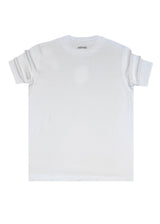 HENRY CLOTHING Ανδρική κοντομάνικη μπλούζα λευκή Silver Logo 3-617-white