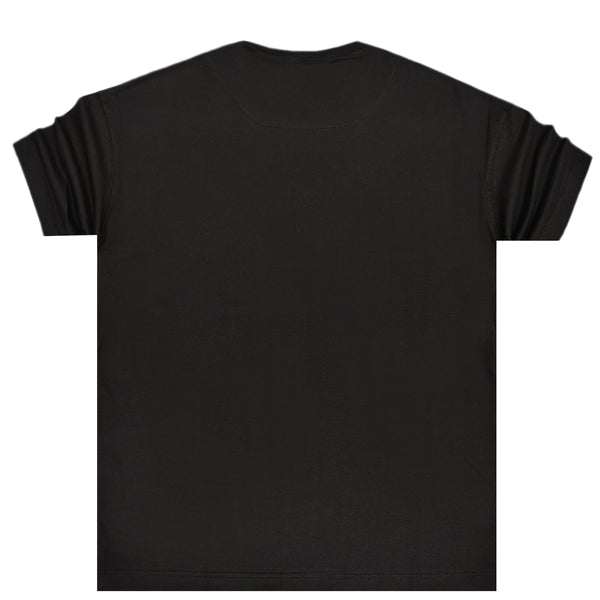 Henry clothing - 3-624 - simple overisized tee - black
