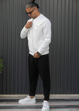 Ανδρική ζακέτα καπιτονέ Henry clothing - 3-631 - capitone jacket regular fit λευκό