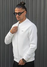 Ανδρική ζακέτα καπιτονέ Henry clothing - 3-631 - capitone jacket regular fit λευκό