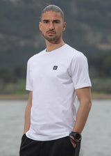 Ανδρική κοντομάνικη μπλούζα Henry clothing-3-634-small patch tee λευκή