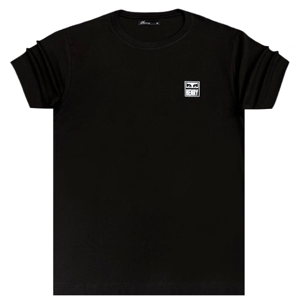 Henry clothing - 3-638 -Henry face black tee