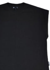 HENRY CLOTHING Ανδρική αμάνικη μπλούζα μαύρη 3-640-black