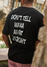 Ανδρική κοντομάνικη μπλούζα Henry clothing-3-641-black Don't tell Mama