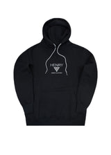 Ανδρικό φούτερ με κουκούλα Henry Clothing-3-651-Henry logo hoodie black