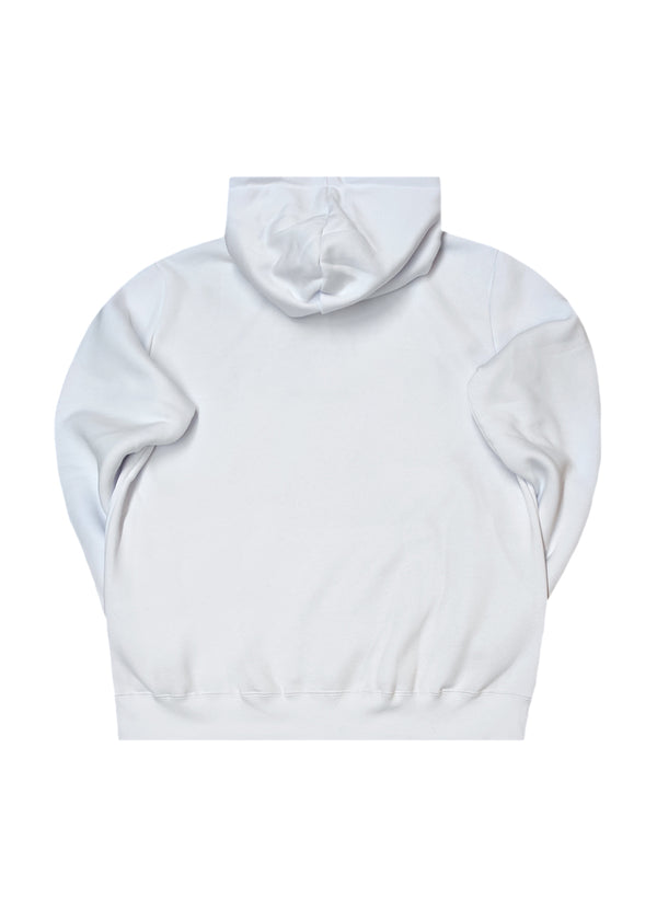 Ανδρικό φούτερ με κουκούλα Henry Clothing-3-651-Henry logo hoodie white