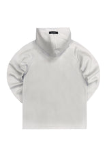 Ανδρική ζακέτα με κουκούλα Henry clothing -3-655 -triangle logo λευκό