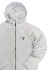 Ανδρική ζακέτα με κουκούλα Henry clothing -3-655 -triangle logo λευκό