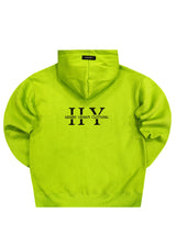 Ανδρικό φούτερ με κουκούλα Henry clothing-3-661-back logo hoodie λαχανί