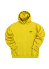 Ανδρικό φούτερ με κουκούλα Henry clothing-3-661-back logo hoodie κίτρινη