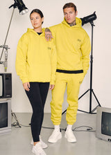 Ανδρικό φούτερ με κουκούλα Henry clothing-3-661-back logo hoodie κίτρινη