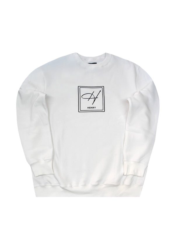 Ανδρικό φούτερ Henry Clothing-3-673-white
