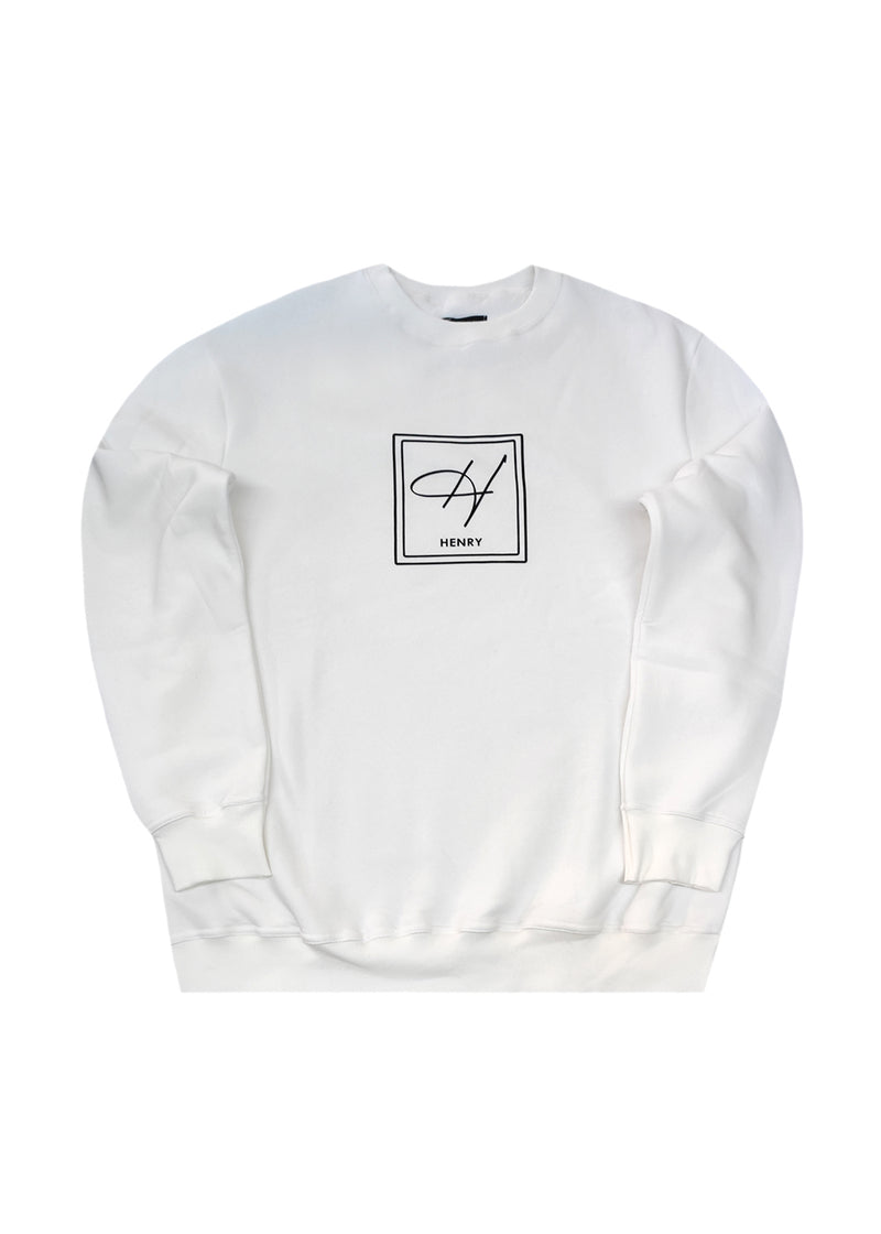 Ανδρικό φούτερ Henry Clothing-3-673-white