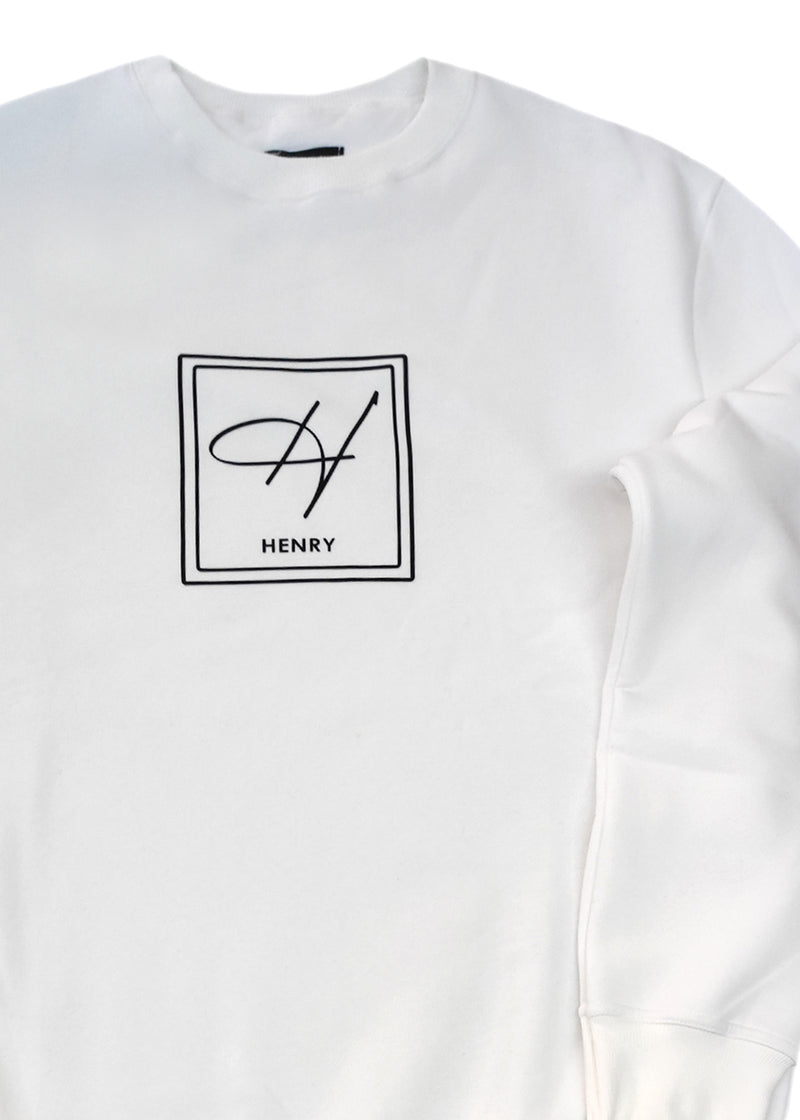 Ανδρικό φούτερ Henry Clothing-3-673-white