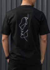 HENRY CLOTHING Ανδρική κοντομάνικη μπλούζα μαύρη 3-703-black