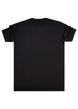 Ανδρική κοντομάνικη μπλούζα Henry clothing-3-714-premium brand t-shirt μαύρο
