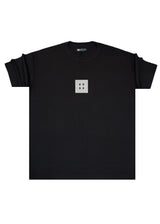 Ανδρική κοντομάνικη μπλούζα Henry clothing-3-714-premium brand t-shirt μαύρο