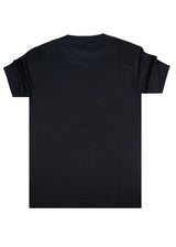 Ανδρική κοντομάνικη μπλούζα Henry Clothing-3-722-Henry premium regular fit tee μαύρο